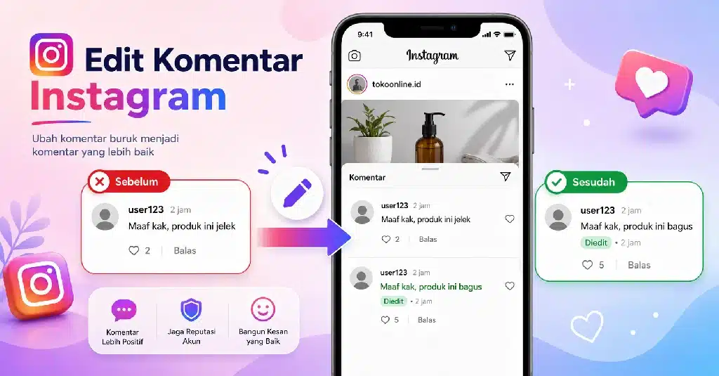edit comment Instagram
