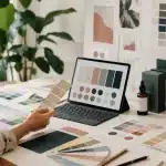 warna visual identity untuk brand lokal