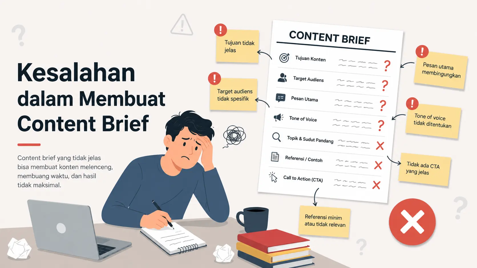 kesalahan umum content brief