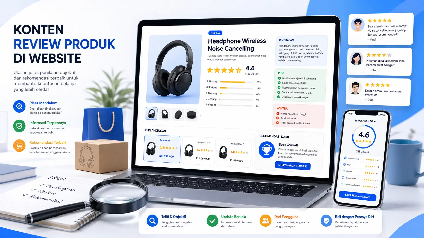 optimasi konten review produk