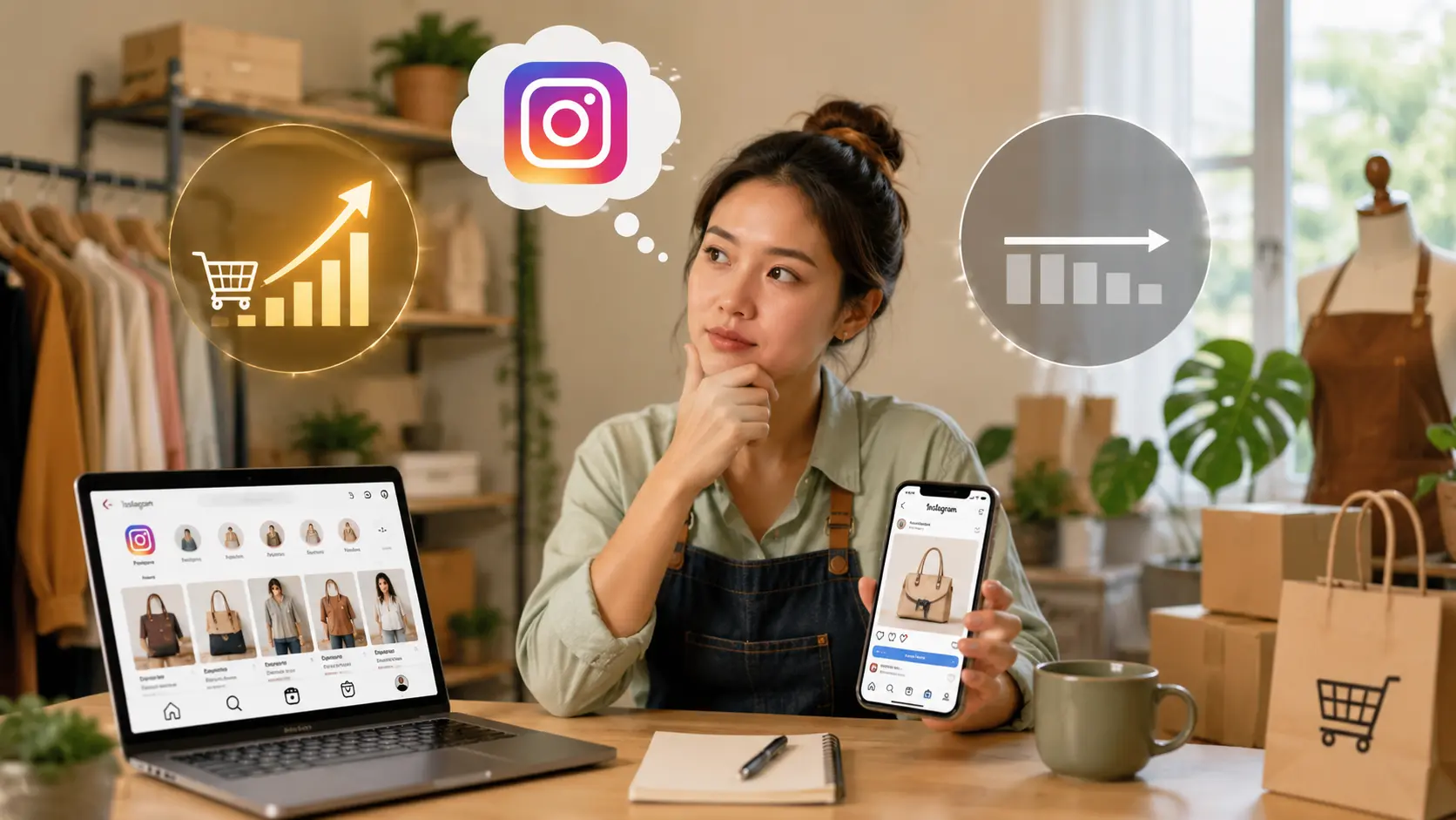 UMKM menggunakan Instagram Shopping