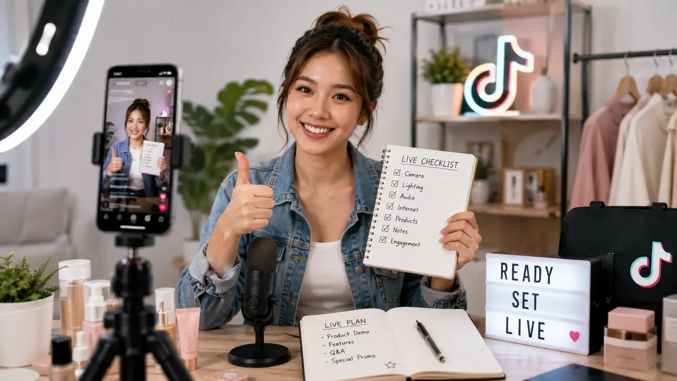 checklist live selling TikTok