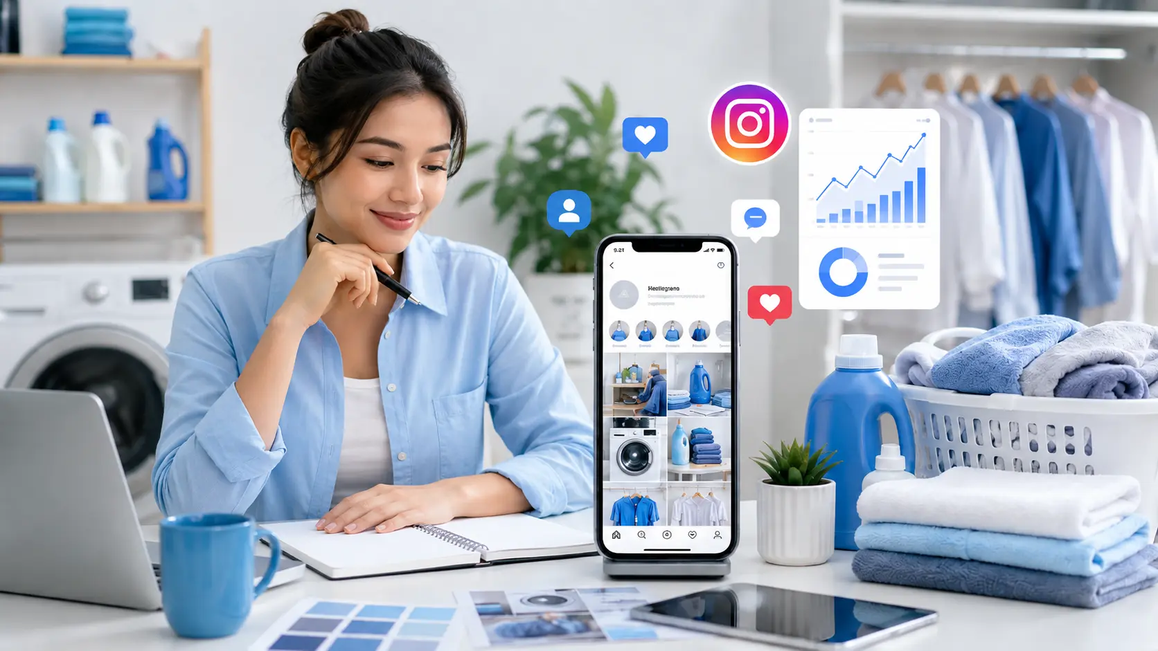 optimasi Instagram bisnis laundry