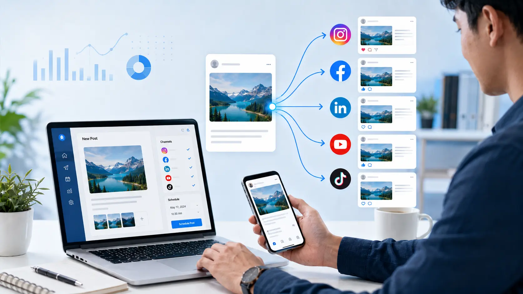 strategi cross posting konten